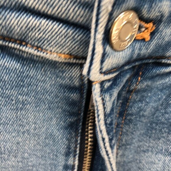 Zara High Rise Skinny Jeans Womens 4 Blue Stretch Light Wash - Picture 5 of 10